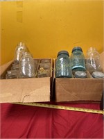 Two Cases of Old Mason & Ideal Jars