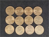 Lot of 9 Sacagawea Dollars & 3 Presidential