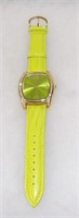 Joan Rivers Classics Chartreuse Green Wristwatch