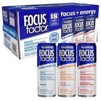 18-Pk Focus Factor Energy Drink , 355ml