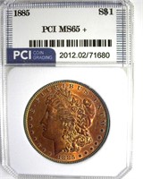 1885 Morgan PCI MS65+ Impressive Color