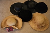 Ladies Straw Hats, Boler Hat ++(6)