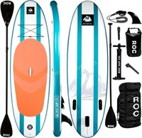 Roc Inflatable Stand Up Paddle Board - Aqua