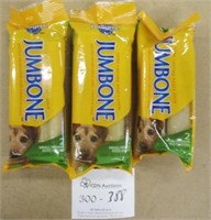 3 Pks of 2 Pedigree S/M Dog Jumbones