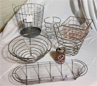 Wire Baskets for Storage Decor