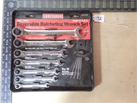 Reversible Ratcheting Wrench Set 12 point SAE