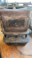 Antique cast iron camp stove. Kerosene possibly