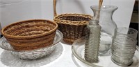 Red Lobster glass, Glassware and baskets
