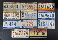 Indiana License Plates (11) 1979 80 81 84 85 88
