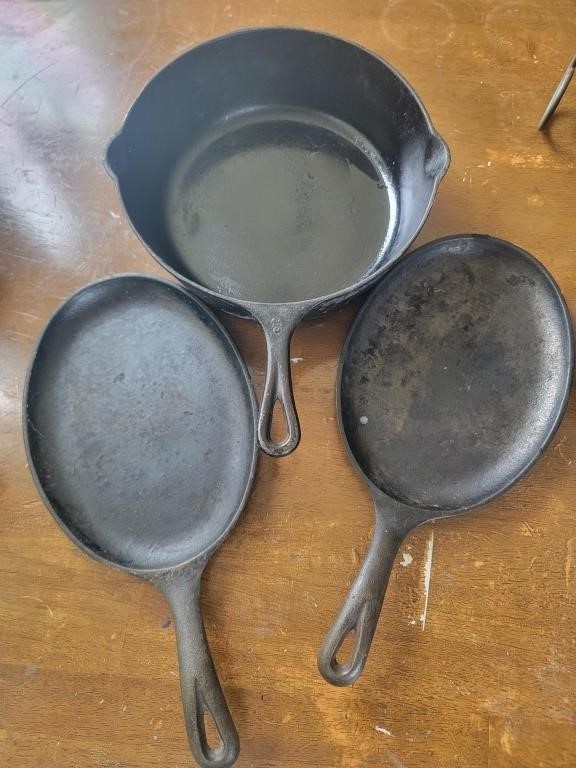 Cast Iron Skillets and Pot