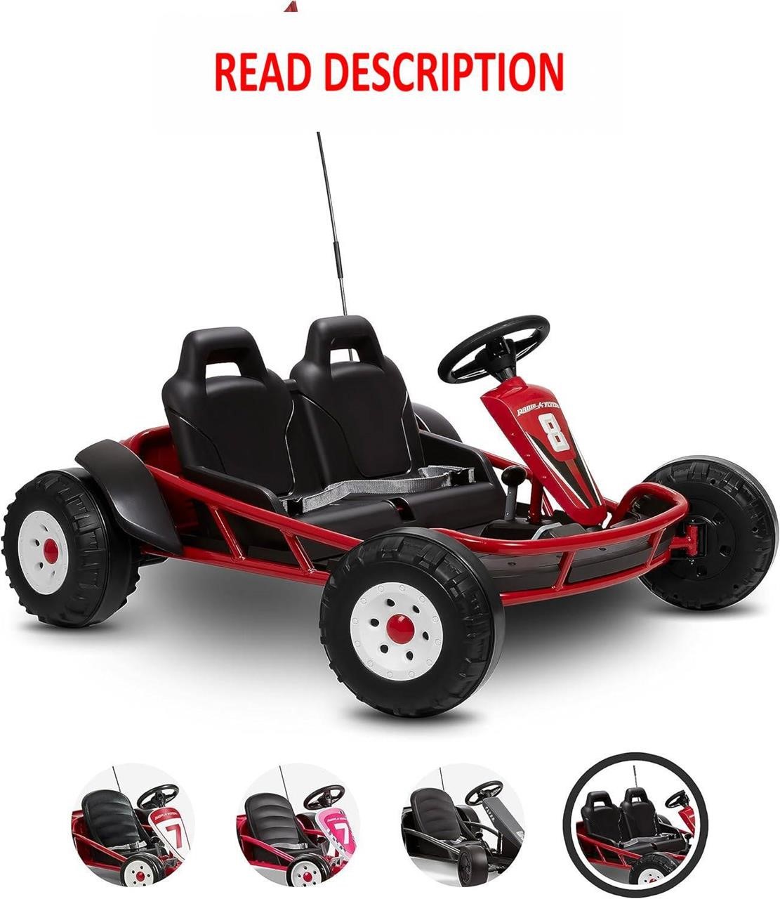 Radio Flyer Go-Kart  24V  Ages 3-8  Red