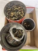 Coffee cans full of pistol brass various calibers