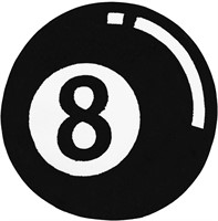 8 Ball Rug  24 Inch - Non-Slip Home Decor