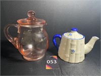 3" Tea Pot & 6" Pitcher with Lid