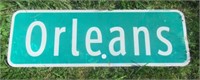 Double Sided Orleans Road Sign. City of Detroit.