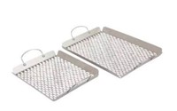 2Pk Linkfair Stainless-Steel Barbecue Baskets