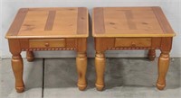(AX) Wooden Side Tables (20"x24")