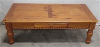 (AX) Wooden Coffee Table w/ Drawer (16"x47"x23")