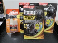 3 Prestone Antifreeze/Coolant Testers, Sta-bil