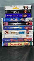 10 Disney vhs tapes