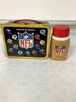 1975 Thermos  NFL   Metal  Thermos Included