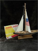 MATCH AND PATCH, WOOD SHIP