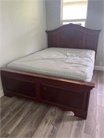 Queen Size Wooden Bed - Headboard and Footboard