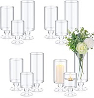 Set of 12 Glass Vase Glass Candle Holder