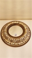 13" Round Silver Accent Wall Mirror