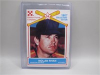 1987 Nolan Ryan Baseball Card Purina Feed Card