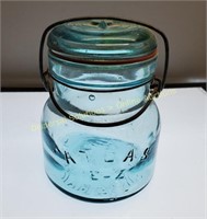 Aqua Blue E-Z Altas Jar