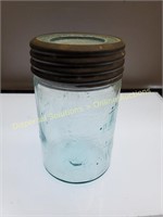 T. EATON Aqua Blue Crown Jar