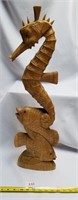 Beautiful Decorative Wooden Sealife Piece-Seahorse
