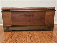 Vintage Art Deco Cedar Chest w/ Dove Tail Styling