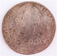 Coin 1779 Spanish / Mexican 8 Reales Coin