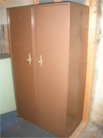 Locking Metal Cabinet w/Key-No Contents, 36x21x67