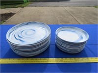 Blue & White Swirl Dishes