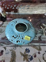 Blue Glazed Pottery Vase