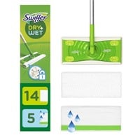 Swiffer Wet & Dry Sweeper Starter Kit, Mops for Fl