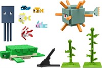 Minecraft Aquatic Defenders Figure Pack, 8 3.25-In
