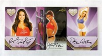 3 Benchwarmers Signed Auto Cards 2013 - 2015