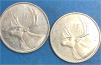 Lot of 2 1961 25 Cents