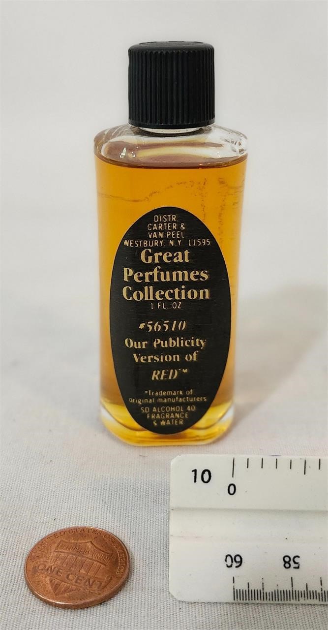 Vintage Great Perfumes Collection Red 1 oz full