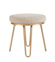 Beverly Round Accent Stool.