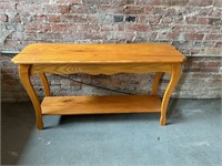 Solid Oak Sofa Table