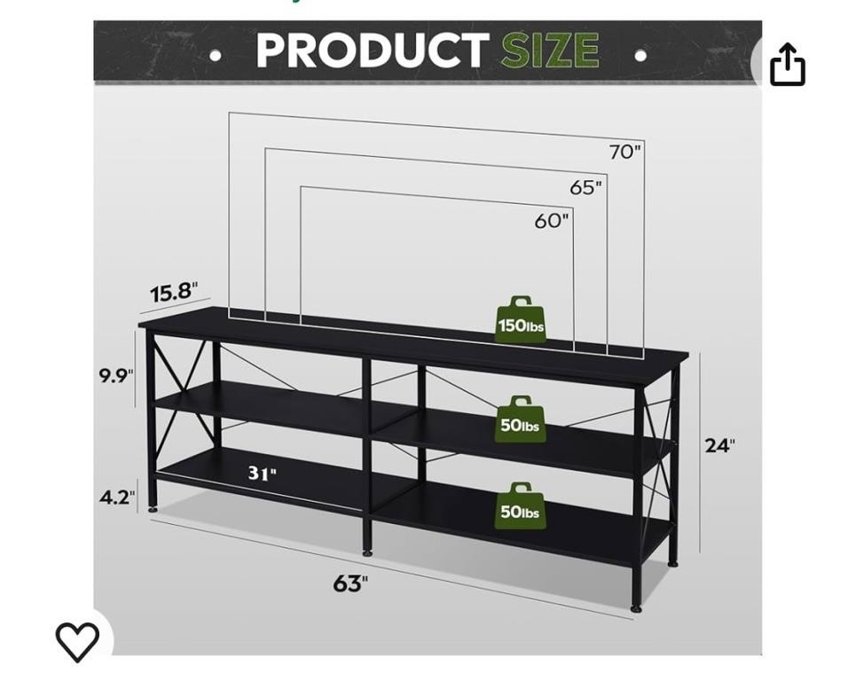 WLIVE TV Stand for 65 70 inch TV