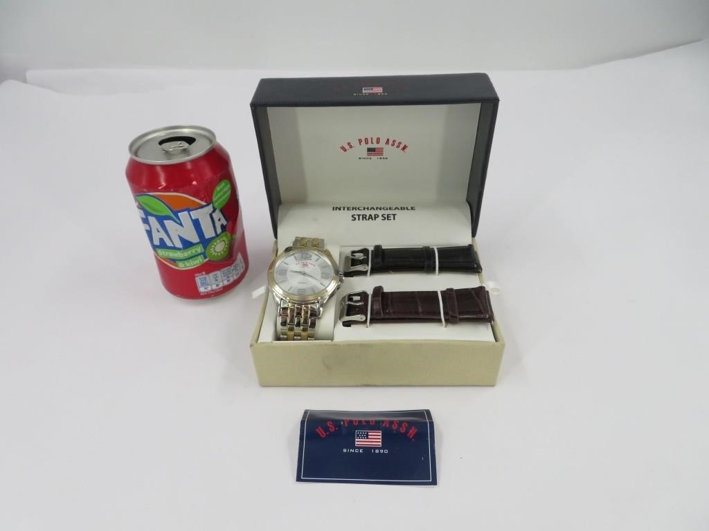 Coffret montre et bracelet US Polo