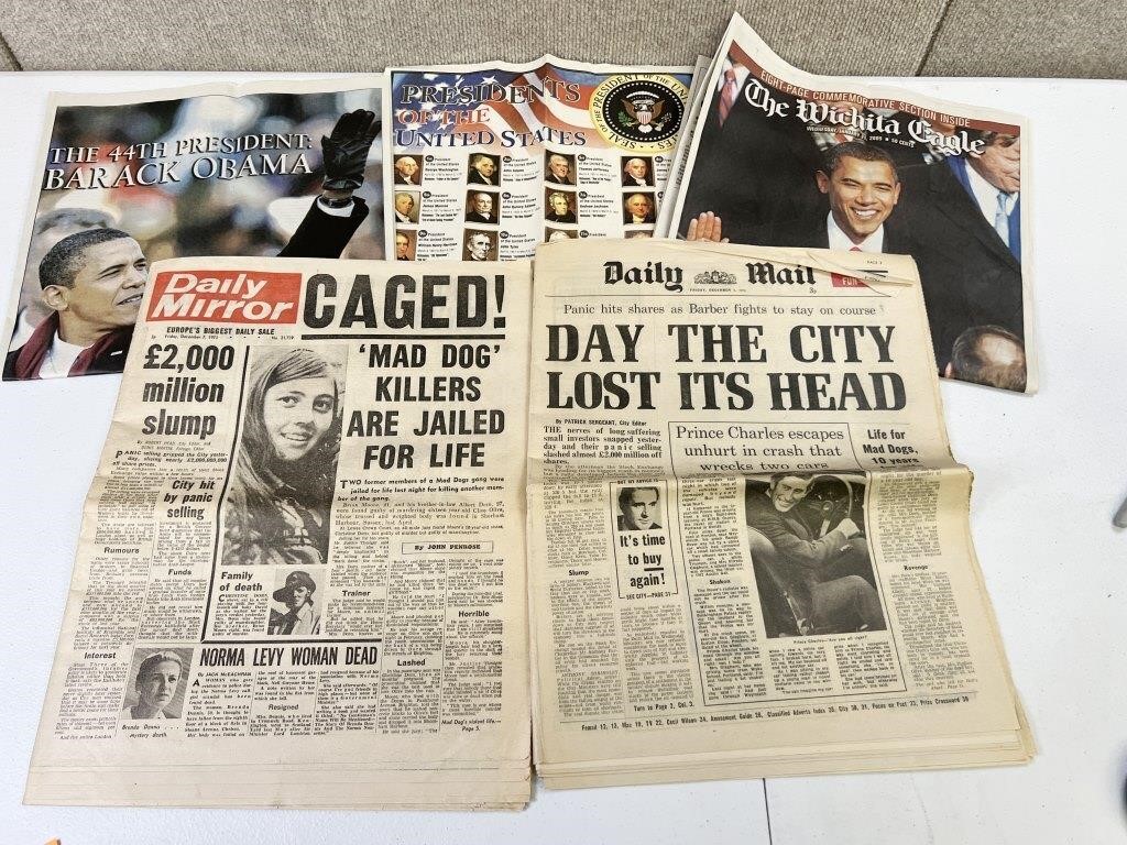 Vintage Collectible Newspapers
