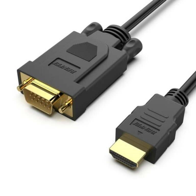 6'  BENFEI 6ft HDMI to VGA  Uni-Directional  for P