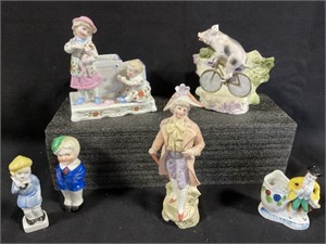 VTG Porcelain/China Match Boxes & Figurines